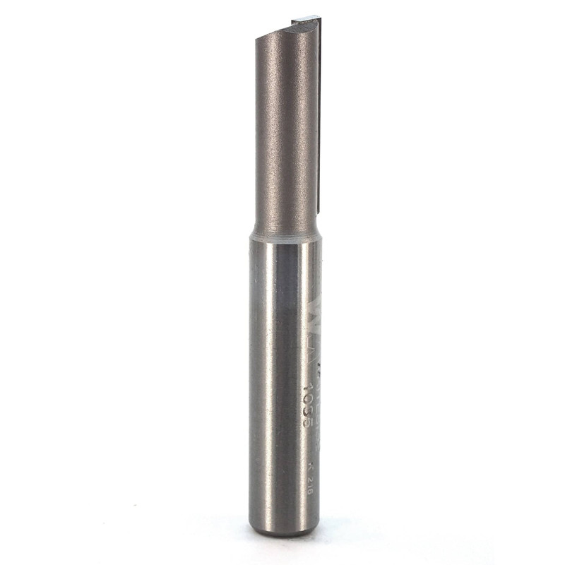 Standard Straight Router Bit - 3/8" SH 3/8" D - Flutes:Single Flute - Cutting Length:1" - Overall Length:2-5/8"